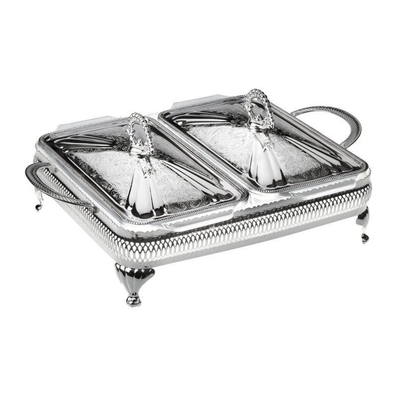 Queen Anne Rectangle Glass Casserole