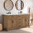 Tremolo 60" Double Bathroom Vanity With Engineered Marble Top-927486089