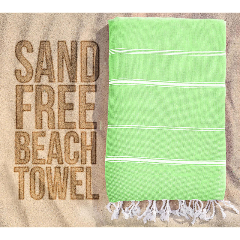 100% Cotton Beach Towel, Green