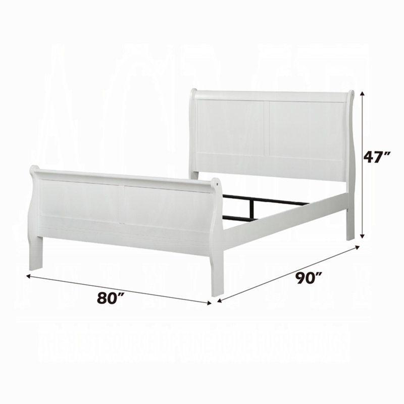 Lit Louis Philippe, Très grand, Blanc