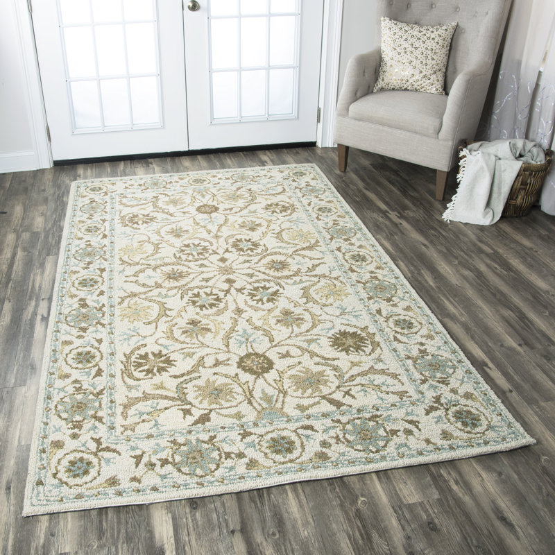Mounce Wool Oriental Indoor Rug, Rectangle 5' x 8'