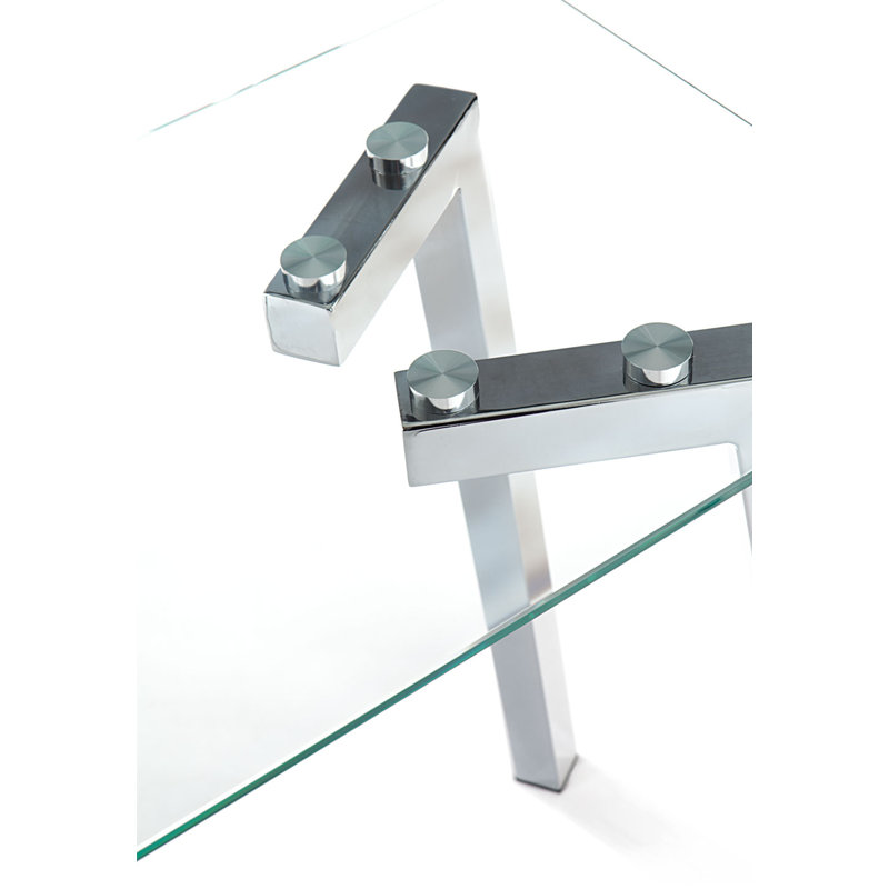 Theo 125cm Glass Top Console Table