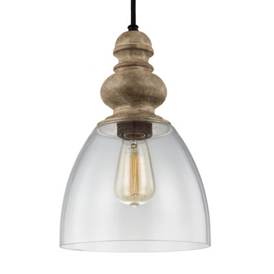 Luminaire suspendu en forme de cloche à 1 lumière Delmare