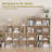 9-Cube Bookcases, Closed Back Bookshelf Storage Unit, Style Cabinet for Living Room Bedroom Office-916077978-916077979