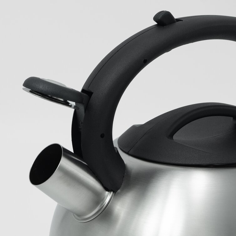 Cook Pro 3 Quarts Stainless Steel (18/8) Whistling Stovetop Tea Kettle