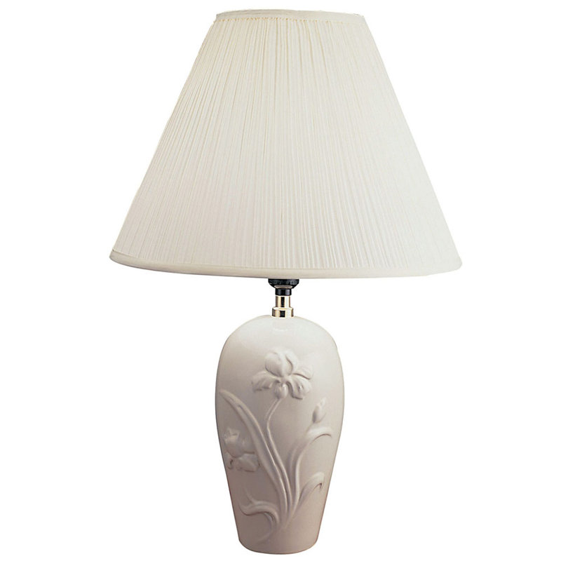 Lampe de table 26 "Ethelyne, Blanc cassé