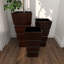 3 - Piece Metal Light Weight Indoor Outdoor Planter with Tapered Base and Fluted Design Set