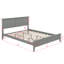 Lit plateforme très grand en bois avec tête et pied de lit, cadre de lit moderne et solide pour la chambre à coucher, aucun sommier requis-1974440940