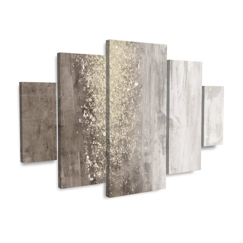 Jennifer Goldberger «Glitter Rain II», ensemble de panneaux à losanges