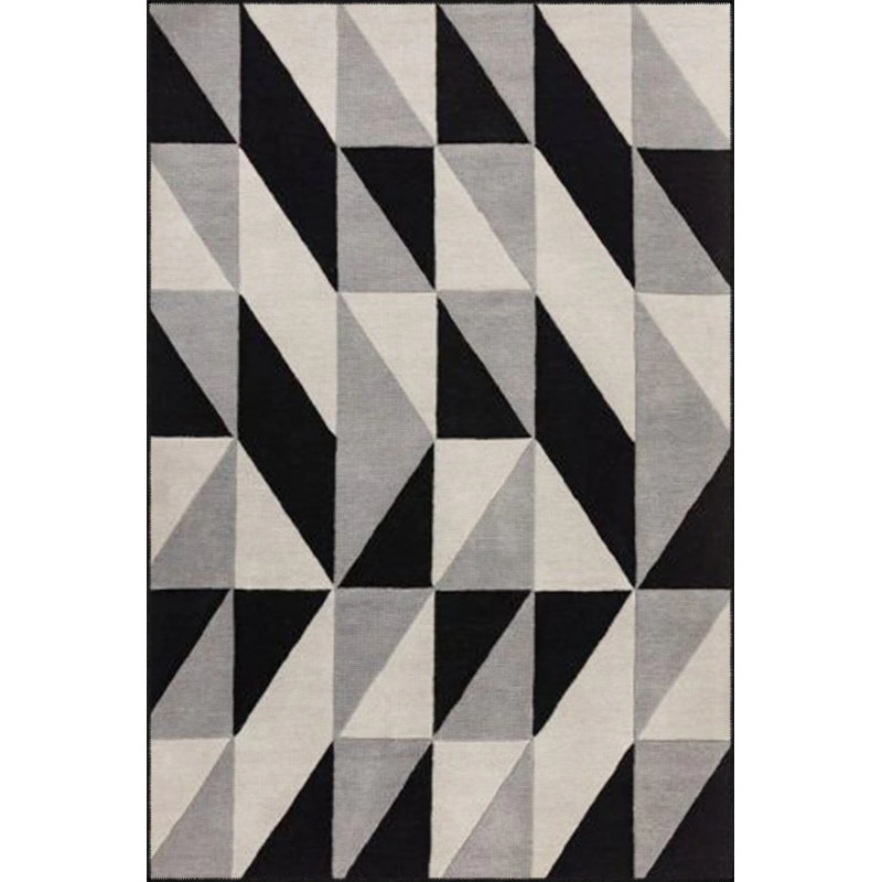 Tapis tissé pastel peint à rayures triangulaires, Tapis de couloir 2 pi 6 po x 6 pi 7 po