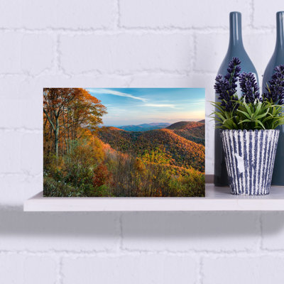 Autumn Morning Shenandoah National Park Virginia USA by Chris Murray - Wrapped Canvas Print