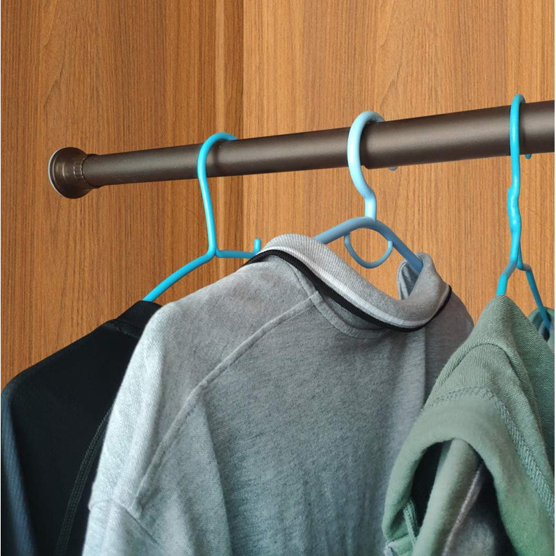 Tringle à rideau à tension de qualité supérieure - Paravent réglable sans perçage, tringle à rideau de douche, conception à verrou à ressort robuste pour fenêtres, cabine de salle de bain et séchoir, s'adapte à diverses surfaces murales