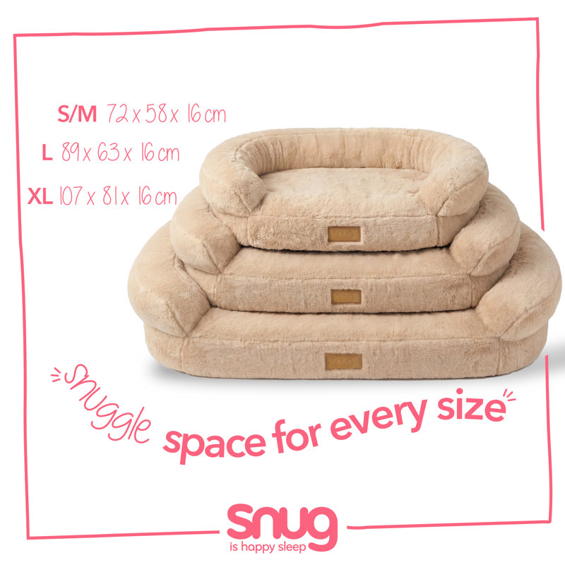 Pet Bed, S/M 72 x 58 x 16 cm, Natural
