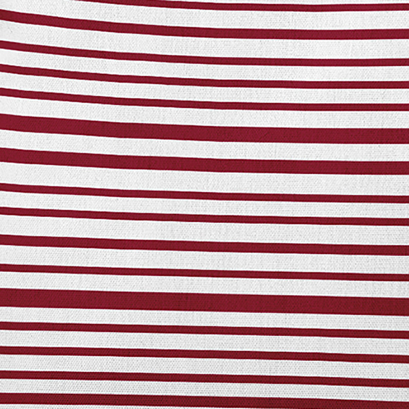 Coussin décoratif intérieur / extérieur Loom Lines, Rouge carmin, 14 po x 20 po