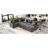 Grey 112.2" Sectional With Pull-Out Bed, Charging Sockets & For Living Space In Storage Functions Area-1725484090