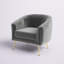 Lucciano Velvet Barrel Chair-1045929889