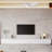 Comerico Modern Wood TV Stands, Minimalist Long Media Console with 4 Drawers-2045381071-2045381073