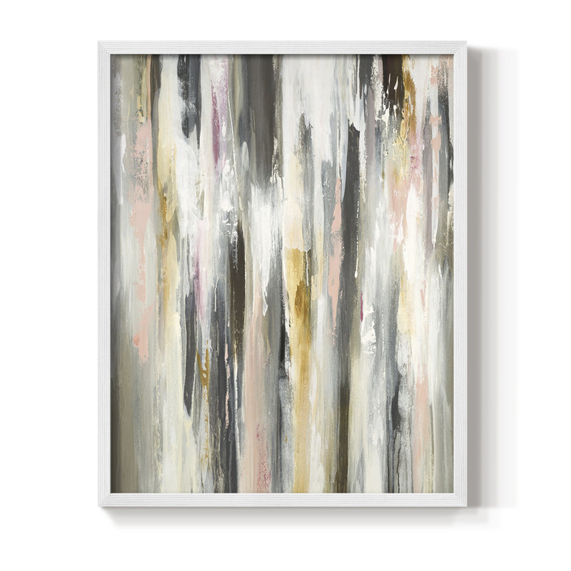 Impression encadrée Color Ripple II - bois massif, Blanc, H 14 po x l 11 po