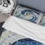 Ensemble de housse de couette Gold Constructing Blue Realms IV - Abstract Shapes-107148143