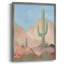 «Sunny Saguaro I», reproduction encadrée - bois massif-1056565310