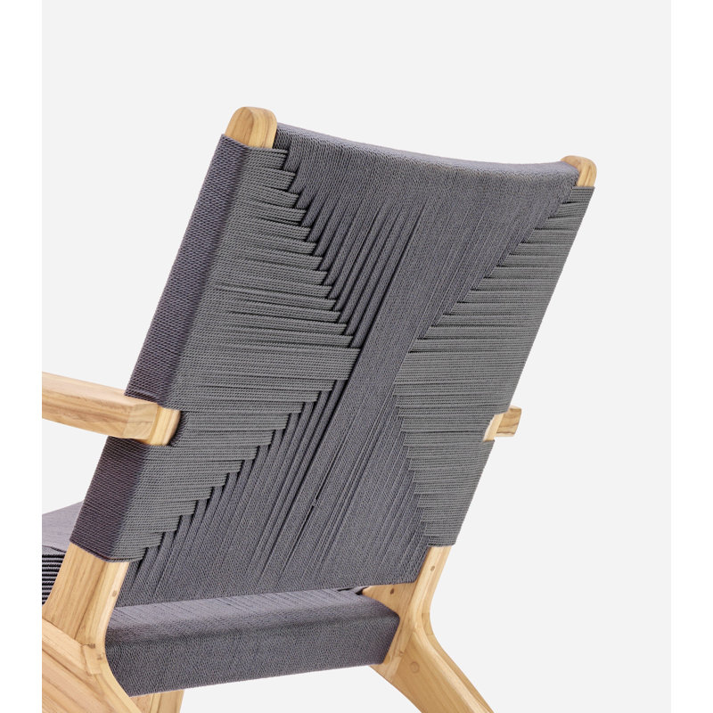 Masaya Armchair, Coffee, Gray Ivory