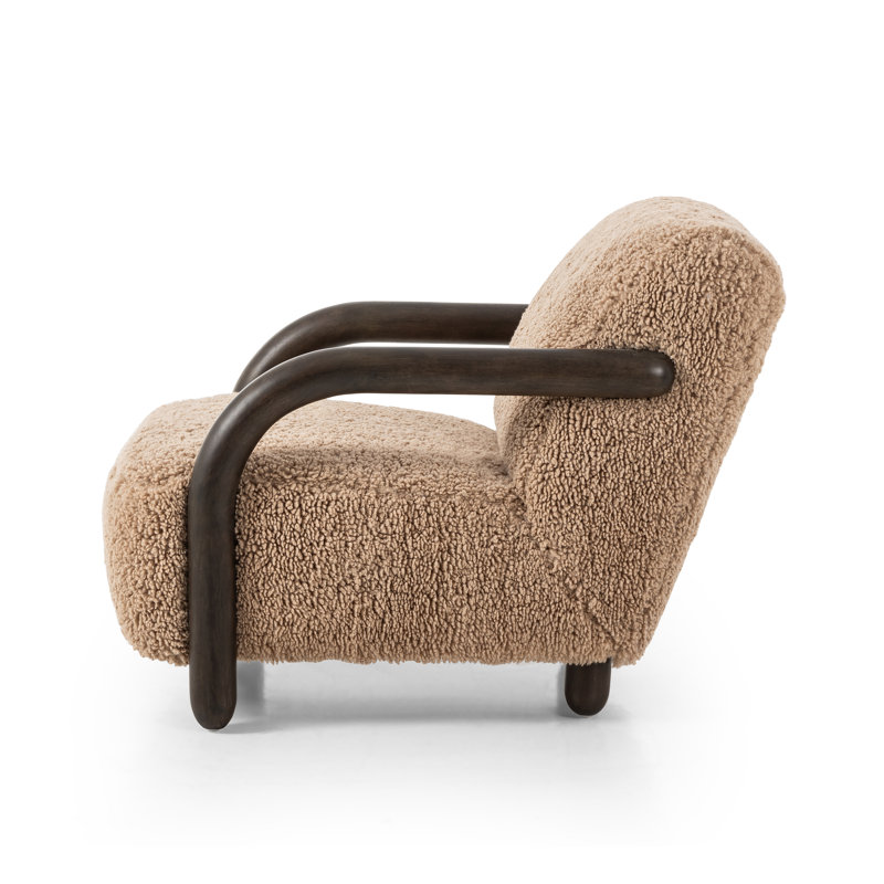 Aniston Chair, Andes Toast Polyester, Burnt Birch, Burnt Birch