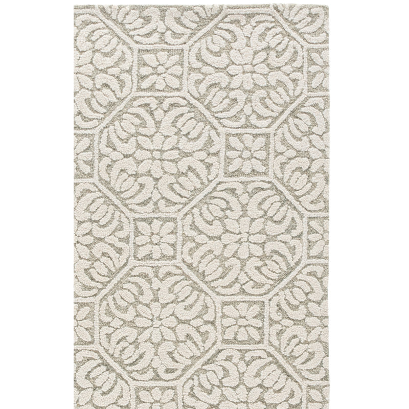 Martha Stewart 3861, laine 85% touffetée à la main; Tapis damassé 15% coton, 6'-0" X 9'-0" Rectangle