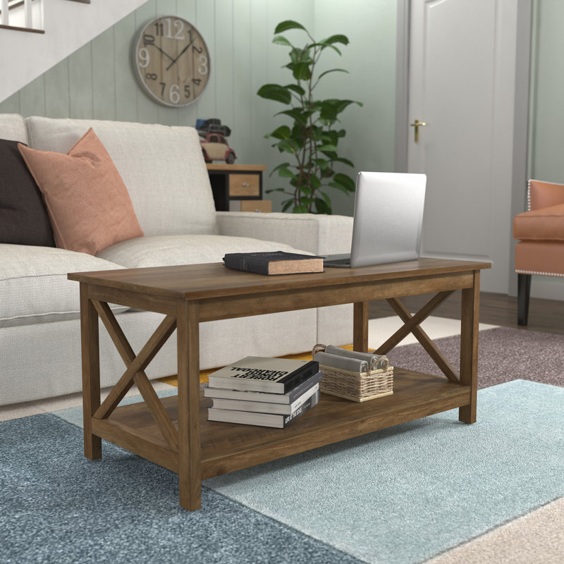 Nora Coffee Table with Storage, Brown