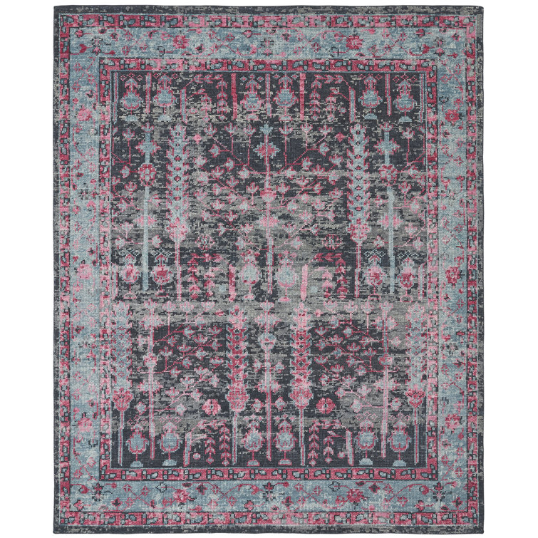 Lukin Hand Knotted Wool Oriental Area Rug