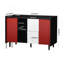 Buffet moderne avec buffet, porte, 2 tiroirs et 2 rangements ouverts-875869360