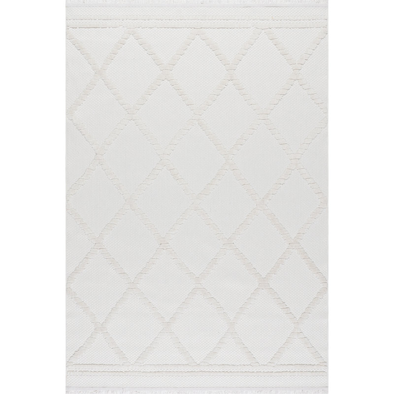 Amalie Trellis Fringe Area Rug, Rectangle 10' x 14'