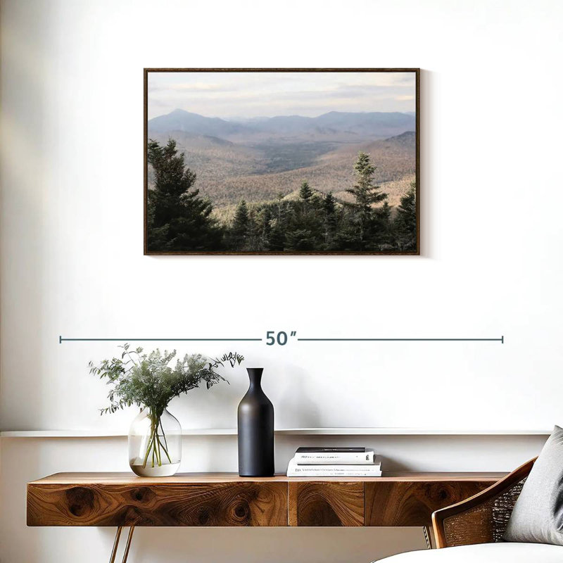 Montagnes Adirondack, Cadre flottant noyer, 31 po x 21 po