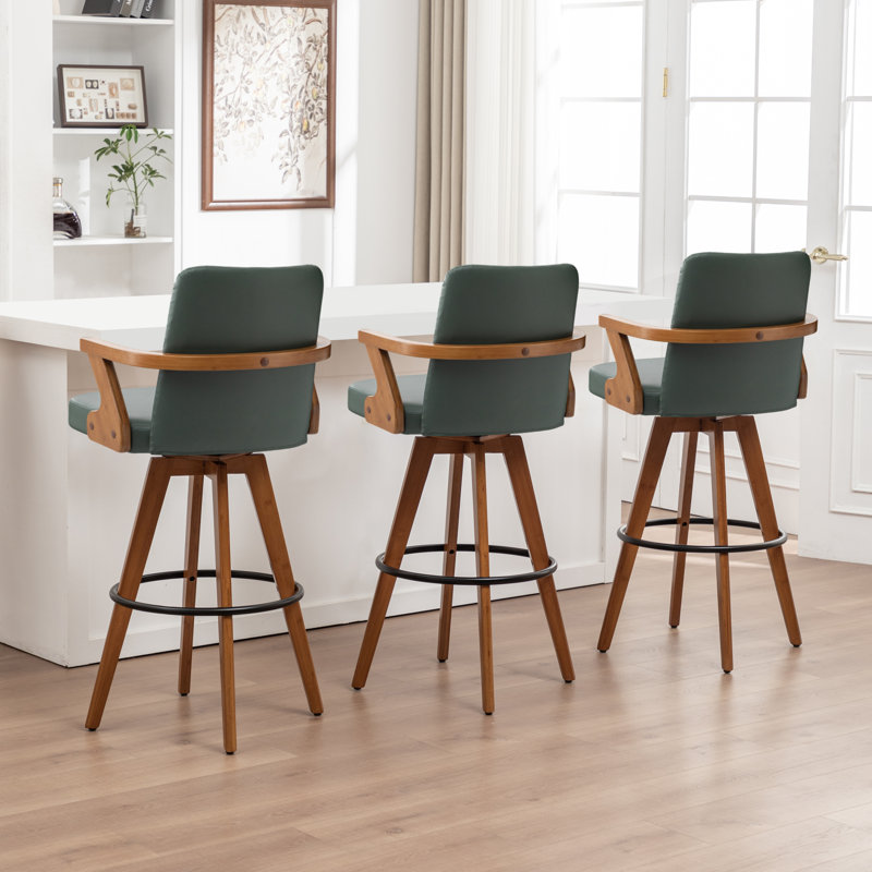 Eastwood Swivel Bar Stool, Bar Stool (76.2cm Seat Height), Green