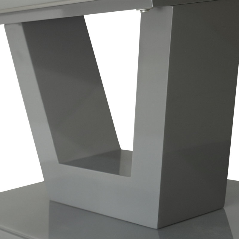 Charest Pedestal Coffee Table, Grey