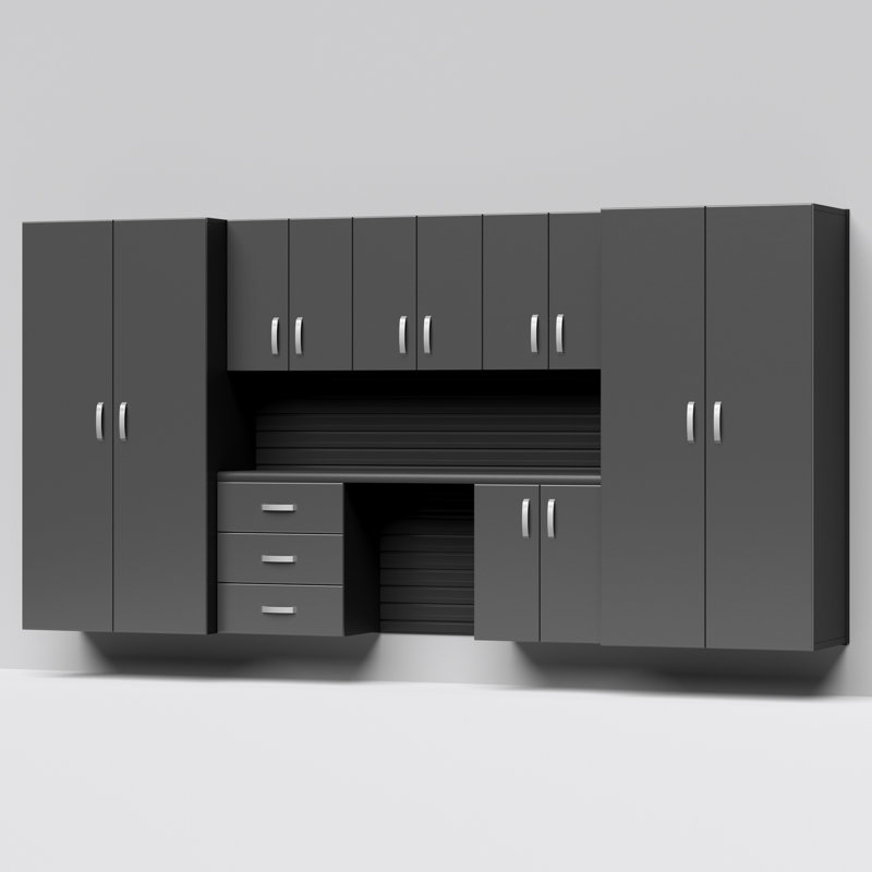Deluxe 7 Piece Complete Storage System, Black/Black