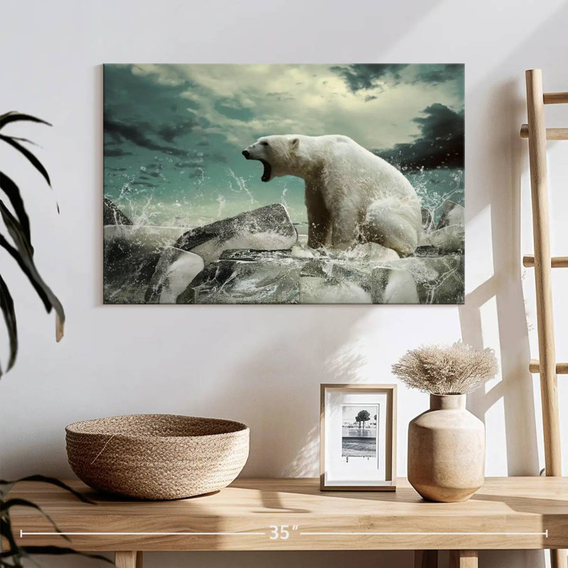 Polar Bear Rage, 16" H x 24" W