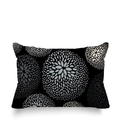 Coussin décoratif intérieur / extérieur en polyester filé floral Bavière