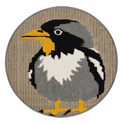 Washable Noisy Miner Birds Area Rug