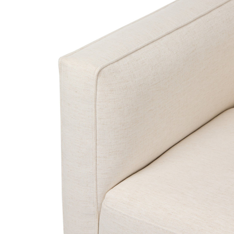 Phillip Swivel Chair-Delta Tweed, Nomad Snow Crypton Performance Weave