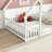 House-Shaped Floor Bed With Fence, Guardrails-3268795-3268792