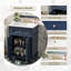 Meuble-lavabo bleu 24 po avec lavabo en céramique, 2 portes à fermeture douce et tablette réglable-505880082