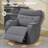 35''W Modern Swivel Power Glider Rocker Nursery Recliner with Heat and Massage-1421686985