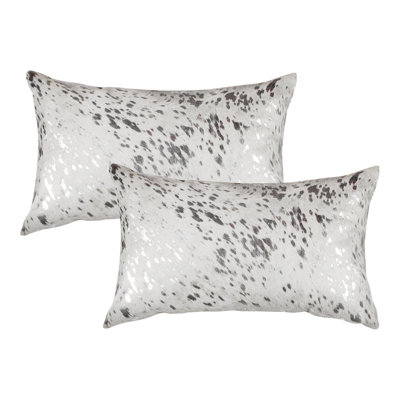 Solid Colour Leather/Suede Throw Pillow
