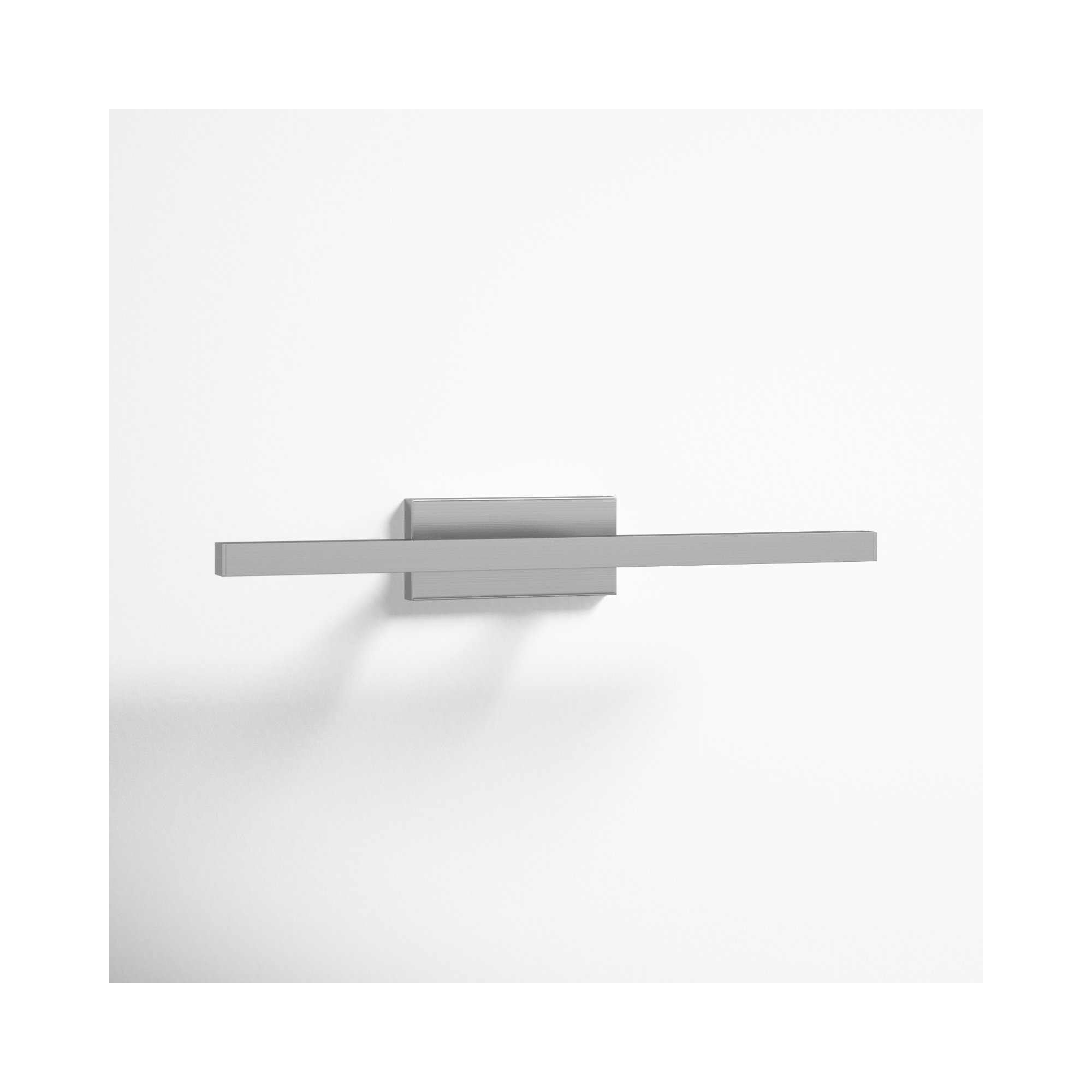 Rochelle Single Frosted Dimmable LED Vanity Light, Brushed Nickel, 2700K