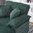 Upholstered Armchair with Ottoman-1408386678