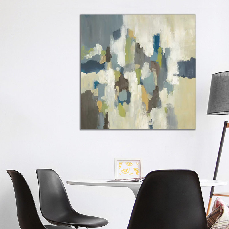 Blue Dreams I by Lisa Ridgers - Wrapped Canvas Painting, 30.48 cm H x 30.48 cm W
