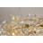 Transitional 12-Light Gold Crystal Chandelier 