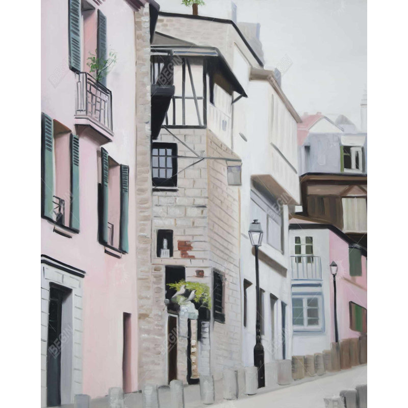 «Street In Montmartre In Paris» sur toile