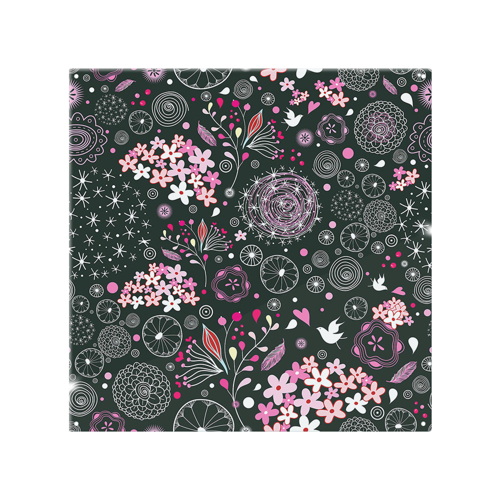 Different Flowers Shapes & Birds Splash Back
