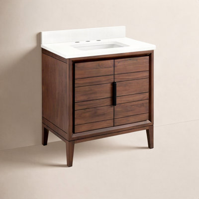 Aliso 30" Carrara Marble Single Bathroom Vanity